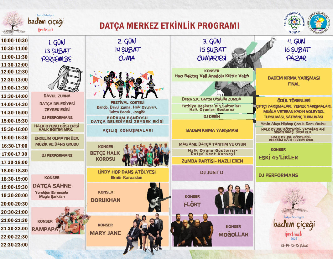 2025 Badem Çiçeği Festivali Programı