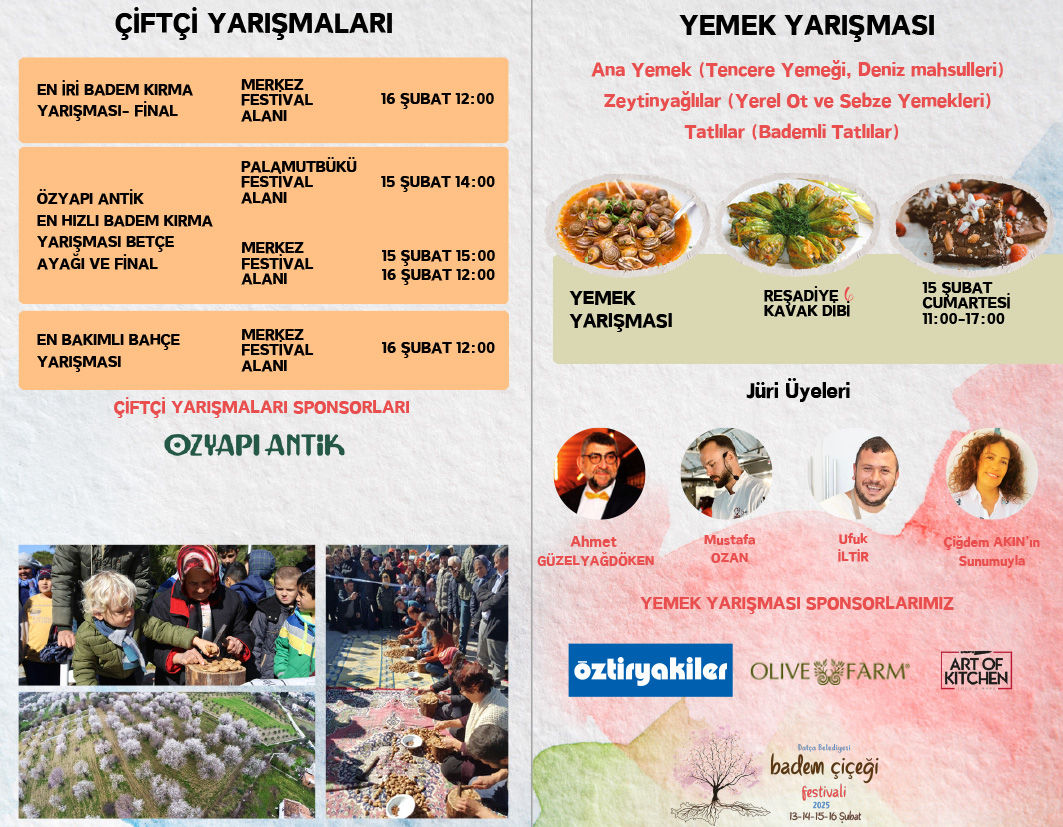 Badem Çiçeği Festivali Programı