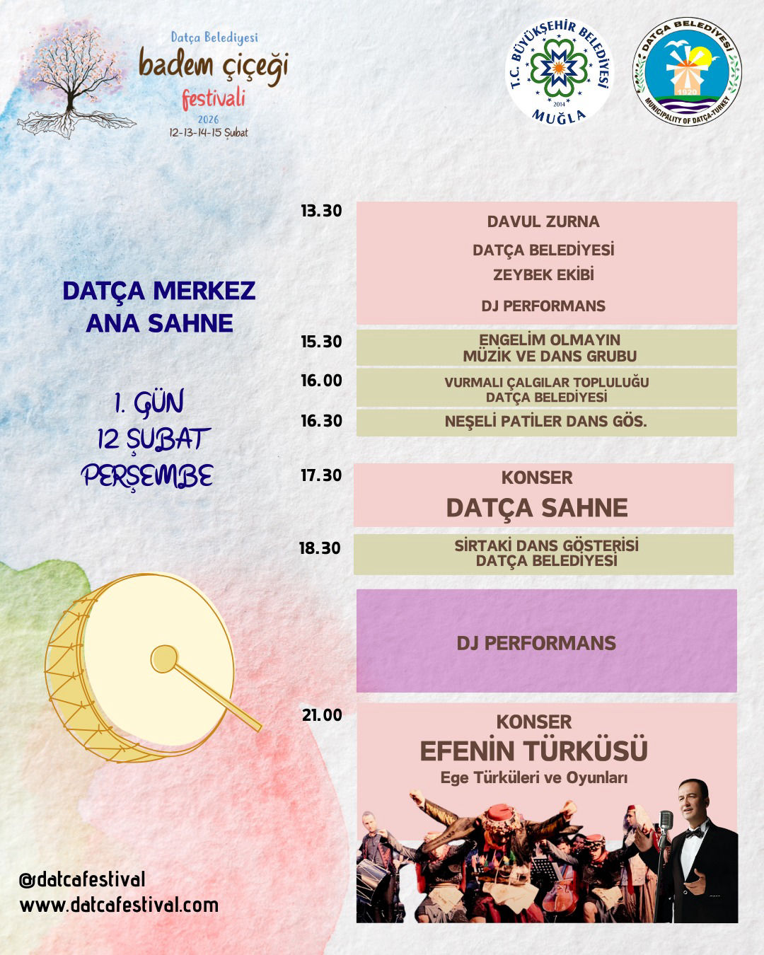 2026 Badem Çiçeği Festivali Programı