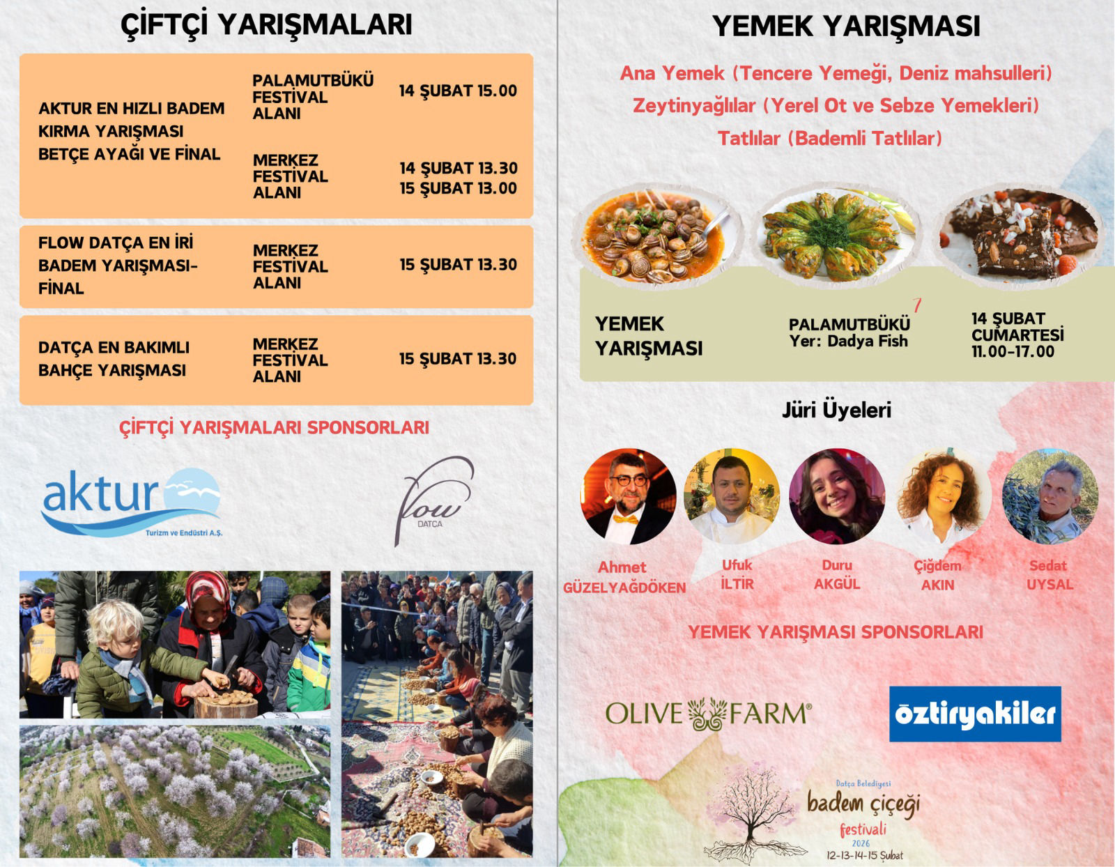 2026 Badem Çiçeği Festivali Programı
